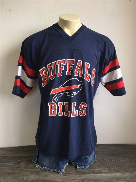 Vintage BUFFALO BILLS Jersey Tshirt 80's Football NFL Shirt Logo 7 UsA ...