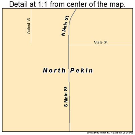 North Pekin Illinois Street Map 1754092