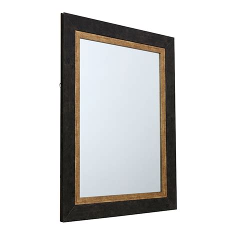 Black & Gold Framed Wall Mirror | At Home