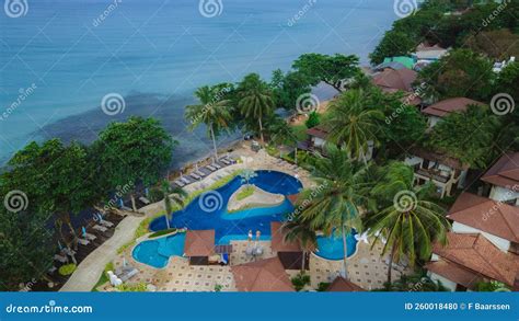 Drone Aerial View of a Luxury Hotel Pool from Above Stock Photo - Image of holiday, beautiful ...