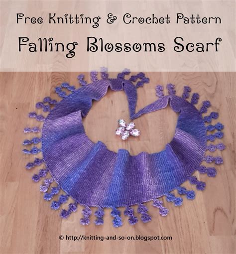 Knitting and so on: Falling Blossoms Scarf