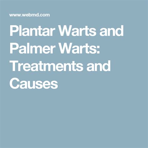 Plantar Warts and Palmar Warts | Palmer warts, Warts on face, Warts