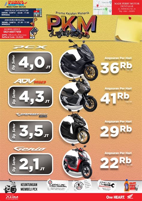 Promo terbaru Motor Honda Bulan Juli - Agustus 2020 - Dealer Honda Made ...