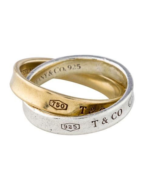 Tiffany & Co. Two-Tone Interlocking Circles Ring - Rings - TIF68539 | The RealReal