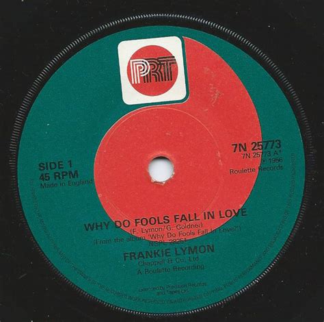 Frankie Lymon - Why Do Fools Fall In Love (Solid Centre, Vinyl) | Discogs