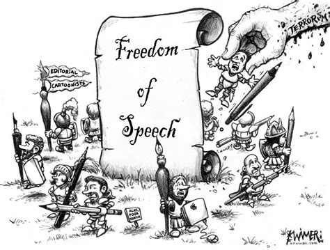 Freedom Speech Cartoon