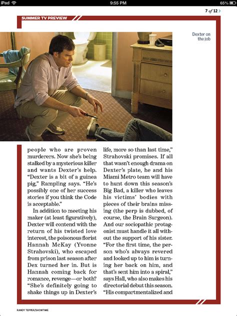 Dexter - Season 8 - EW Magazine Scans - Dexter Photo (34653279) - Fanpop