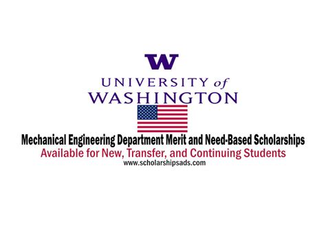 University of Washington Merit and Need-Based Scholarships for New, Transfer, and Continuing ...