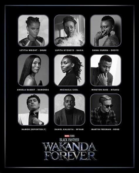 The cast of BLACK PANTHER: WAKANDA FOREVER, from Ryan Coogler & Marvel ...