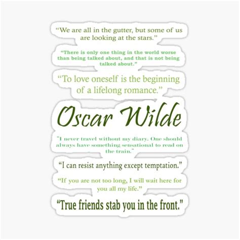 "Oscar Wilde Quotes" Sticker for Sale by TweedCarnation | Redbubble