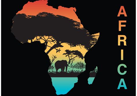 Africa Silhouette Vector - Download Free Vector Art, Stock Graphics & Images