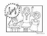 Children Singing Coloring Page At GetColoringscom  Free Printable sketch template
