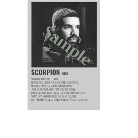 Drake Scorpion Album Cover - Etsy