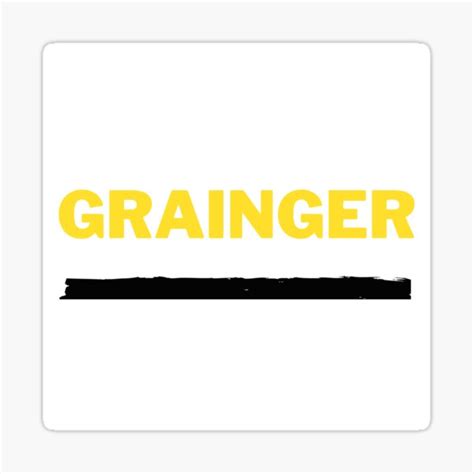 "GRAINGER LOGO" Sticker for Sale by SK001 | Redbubble