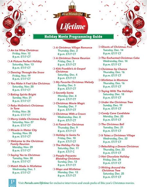 The Complete Lifetime Christmas Movie Schedule for It's a Wonderful Lifetime 2021 | Christmas ...