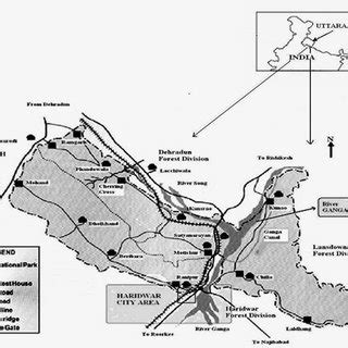 Map of the study area (Rajaji National Park, 29 | Download Scientific ...