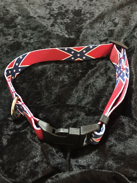 Confederate Flag Dog Collar - Large - Confederate Shop