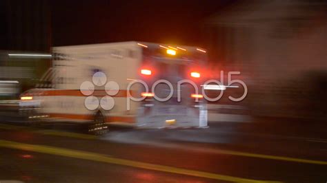 Ambulance With Emergency Lights Transporting Medical Patient To Hospital Stock Footage,#Lights# ...