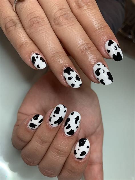 Cow print nails in 2020 | Nails, Cow print, Print