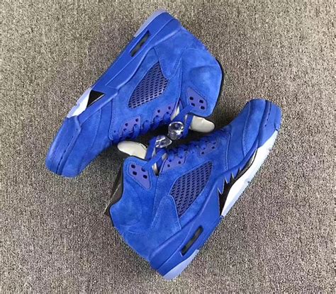 Air Jordan 5 Blue Suede