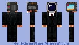 Camera Man Minecraft Skin