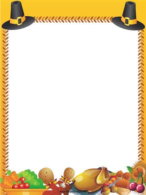 Printable Thanksgiving Border