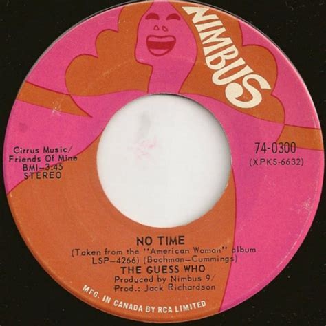 The Guess Who - No Time (1970, Vinyl) | Discogs