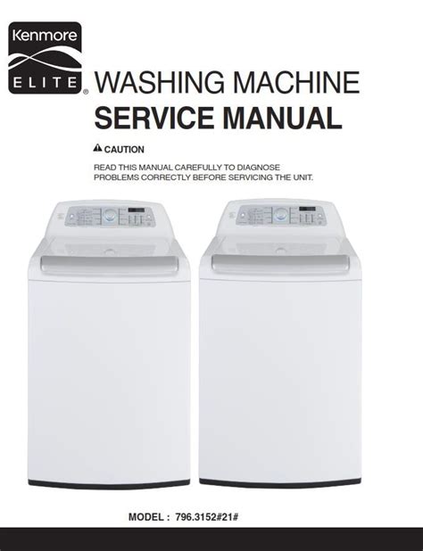 Kenmore Elite Oasis Washer Repair Manual