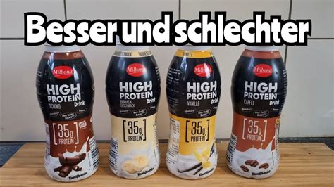 Protein Drinks von LIDL Milbona | So gut wie Markenprodukte? - YouTube