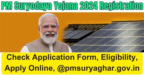 PM Suryodaya Yojana 2024 Registration (Started) : Check Application ...