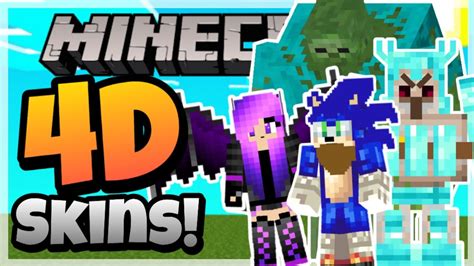 Minecraft Bedrock 4D SKINS Review & How To Get Them on Android! (FREE ...