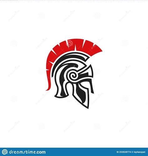 Gladiator Helmet Logo Clipart Stock Vector - Illustration of trojan ...