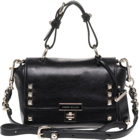 Karen Millen Fun Studs Bag in Black | Lyst