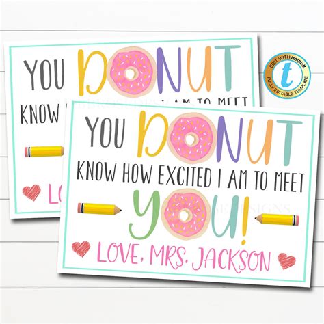 Teacher Postcard to Students | TidyLady Printables