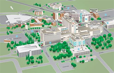 Campus & Parking Maps | Sacred Heart Children's Hospital | Spokane, WA | Providence Washington