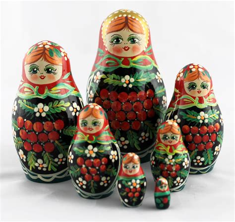 Rowan Nesting Dolls for Kids Matryoshka Traditional Russian Dolls Original, 7pc - $19.95 USD ...