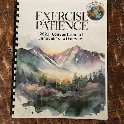 JW Convention 2023 Printable Notebook. Exercise Patience - Etsy