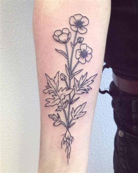 Buttercup tattoo Floral Tattoo Design, Flower Tattoo Designs, Flower ...