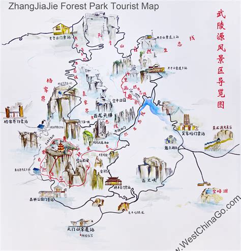 zhangjiajie tourist map - China ChengDu Tours, Chengdu Panda Volunteer ...