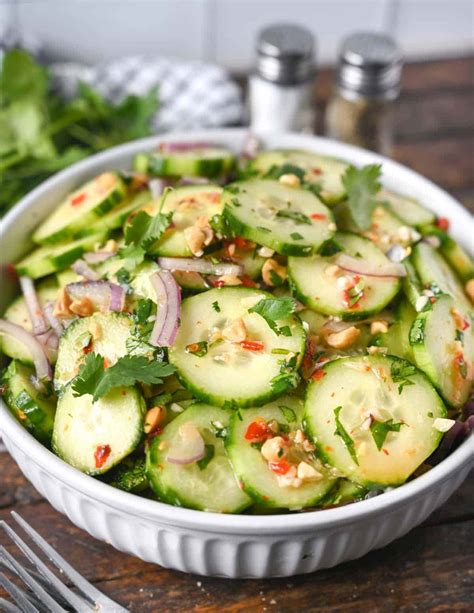 Thai Cucumber Salad (Easy Recipe) - Butter Your Biscuit