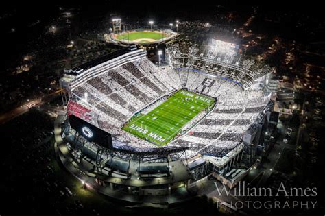 Penn State Beaver Stadium Photos, with Stripe Out White Out