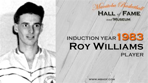 Roy Williams - Manitoba Basketball Hall of Fame and Museum