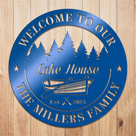 Custom Lake House Metal Sign by Craftmysign – Craft My Sign