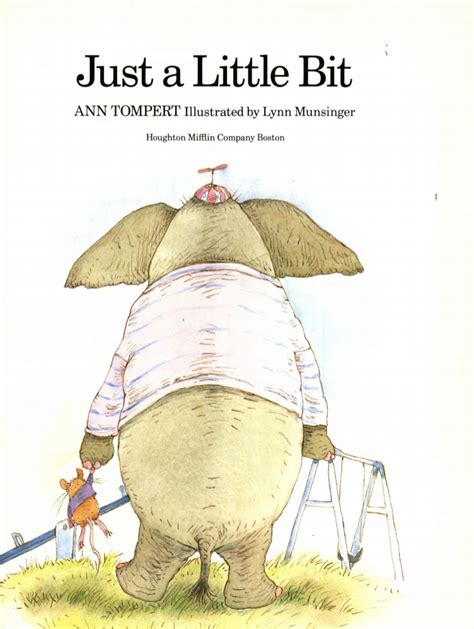 Storybook Guide Based on Ann Tompert's "Just a Little Bit" ⋆ DREME ...