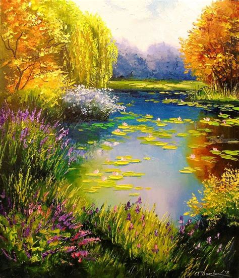 Blooming pond, Paintings, Expressionism, Fine Art, Impressionism ...