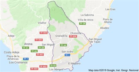 Mapa de Granadilla de Abona 1 - LaRendija.es