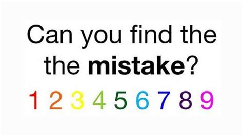 Brain Teaser Puzzle: Can you Spot the Mistake in 10 seconds?