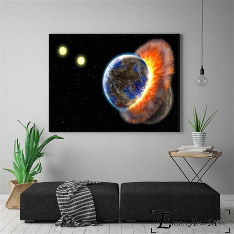 Our Solar System 3D Artwork Wall Art Print on Canvas • CanvasPaintArt