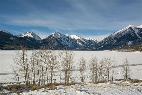 Twin Lakes Winter Photograph by Aaron Spong - Pixels