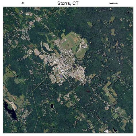 Aerial Photography Map of Storrs, CT Connecticut